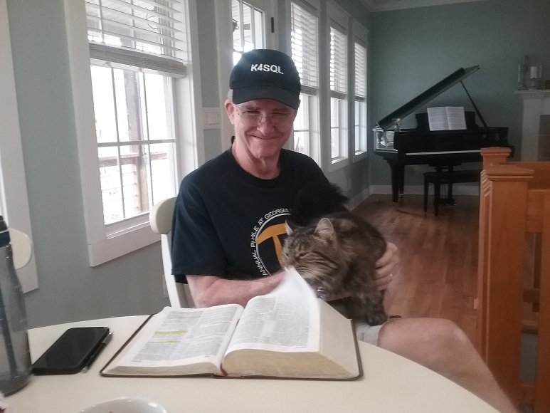 Bible Study Cat